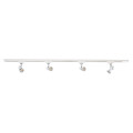 Comete - rail 1 all.029 + 4 spots gu10 blanc, a/lpes led 6w 3000k 500lm incl