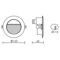 Cero - encastré de mur extérieur led 6000k