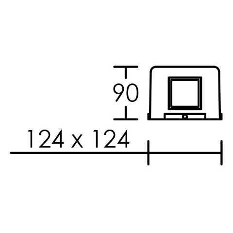 Keeler - applique mur ext. ip65 ik07, led intég. 8w 3000k 295lm
