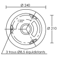 Borne morphis led 24w/3000k