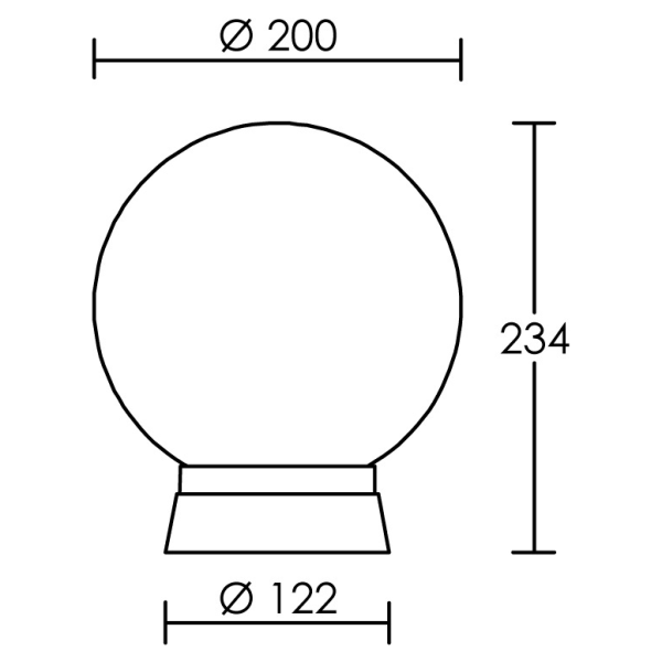 Lena - borne ext. Ip41 ik08, blanc, e27 40w max., lampe non incl., haut. 24cm
