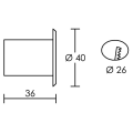 Encastré Pixel LED Aric - blanc 230V IP68