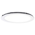 Flat led-downlight plat rond fixe blanc 110° led intég 20w 4000k 1700lm dimmable