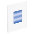 Baliz 2 - encastré mur carré, fixe, blanc, led intég. 0,92w bleu