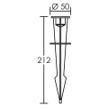 Piquet de jardin pour projecteur twister 2