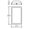 Applique murale extérieure Camille 2 graphite IP65 IK07 10W 3000K 375 lumens - Aric