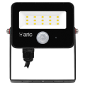 Projecteur Extérieur avec détecteur de mouvement Wink 2 Sensor led  10w 3000k noir IP65 IK08