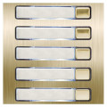 Module nexa inox 316 l, 5 bp sur 1 rangée gold