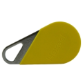 Badge de proximité HEXACT jaune avec numéro gravé - Golmar Bitron Video