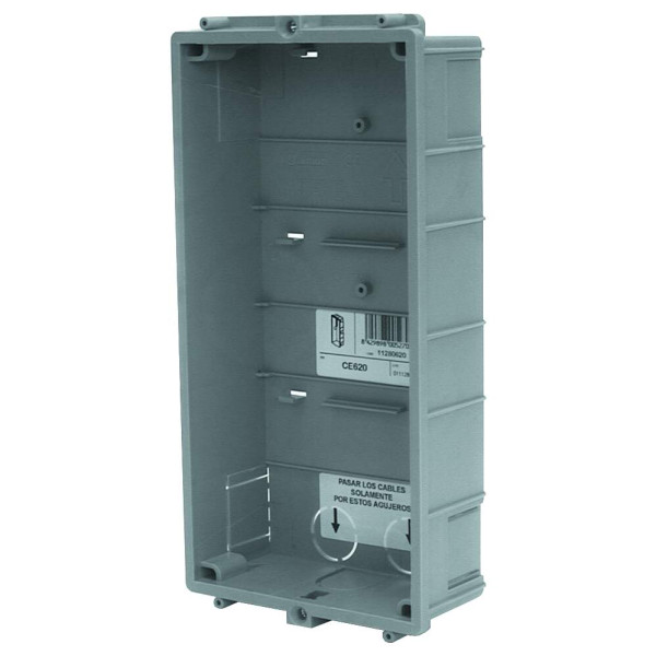 Boitier d'encastrement 1 x 2 modules  pour nexa inox