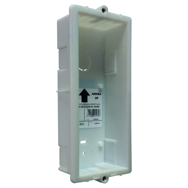 Boitier d'encastrement 2 modules pour platine nexa aluminium