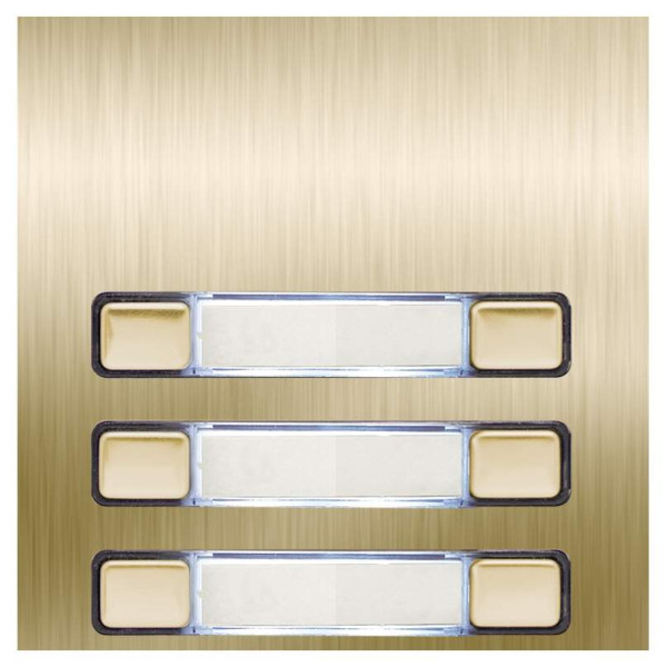 Module nexa inox 316 l, 6 bp sur 2 rangées gold
