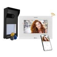 Visiophone connecté Wifi blanc Golmar SOUL écran 7 pouces 2 fils 1 appel