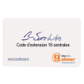 Code d'extension de 9 à 16 centrales