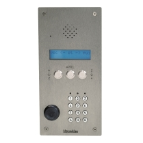 Platine digitale à défilement de noms inox 2.5 mm audio (1+n), clavier d'appel