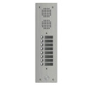 Platine aluminium haut-risque audio 1 rangée 9 boutons