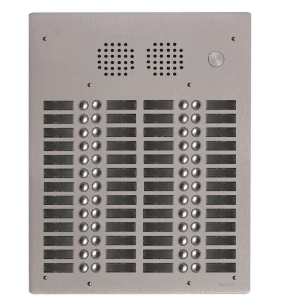 Platine aluminium haut-risque audio 4 rangées 52 boutons