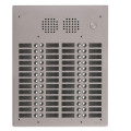Platine aluminium haut-risque audio 4 rangées 52 boutons