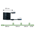 Paulmann outdoor plug & shine cable ip68 5m 1in-4out 2x1.5qmm noir c - 94596