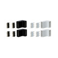 Connecteurs en équerre Paulmann Your LED pack de 4 Blanc noir plastique