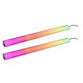 Dynamic light sticks 2x60cm rainbow rgb 230/24v 2x1w noir/alu/plastique