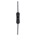 Eldar suspension avec prise max 1x20w e27 gris/nickel 230v metal