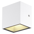 Sitra cube, applique extérieure, s, simple, blanc, led, 6,2w, 3000k/4000k, ip44, cct switch