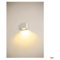 Sitra cube, applique extérieure, s, simple, blanc, led, 6,2w, 3000k/4000k, ip44, cct switch