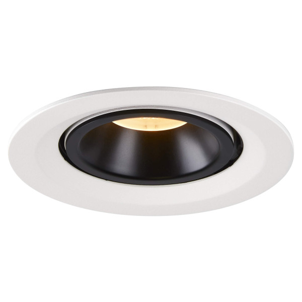 Numinos® gimble m, encastré de plafond intérieur, 40°, blanc/noir, led, 17,5w, 3000k