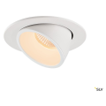 Numinos® gimble l, encastré de plafond intérieur, 20°, blanc, led, 25,4w, 2700k