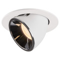 Numinos® gimble l, encastré de plafond intérieur, 20°, blanc/chrome, led, 25,4w, 2700k