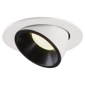 Numinos® gimble l, encastré de plafond intérieur, 40°, blanc/noir, led, 25,4w, 4000k