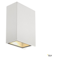 Quad 2 xl. applique. carrée. blanche. led. 2x3.2w. 3000k. up-down. ip44