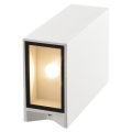 Quad 2 xl. applique. carrée. blanche. led. 2x3.2w. 3000k. up-down. ip44