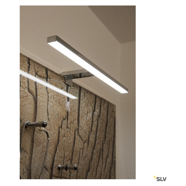 SLV by Declic DORISA 50, luminaire de miroir, chrome, LED 6,6W 4000K, IP44