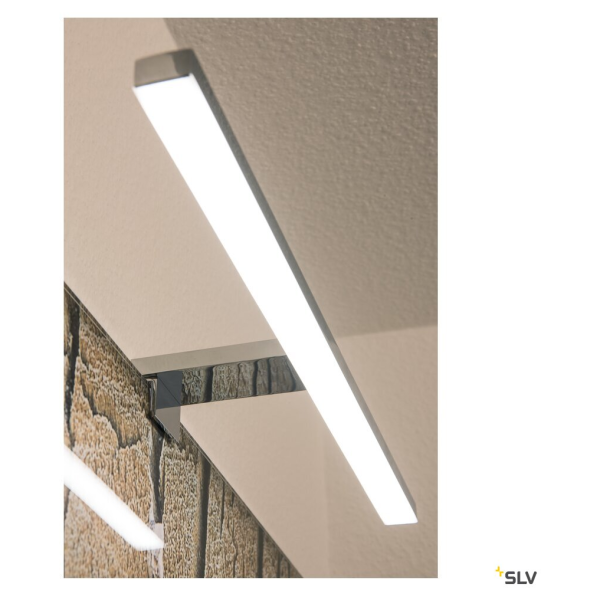 SLV by Declic DORISA 50, luminaire de miroir, chrome, LED 6,6W 4000K, IP44