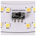 Lipsy® 50, applique et plafonnier intérieur, dome, blanc, led, 21w, 3000k/4000k, ip44