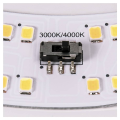 Lipsy® 50, applique et plafonnier intérieur, dome, blanc, led, 21w, 3000k/4000k, ip44