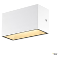 Sitra cube, applique extérieure, m, up/down, blanc, led, 14w, 3000k/4000k, ip44, cct switch