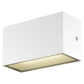 Sitra cube, applique extérieure, m, up/down, blanc, led, 14w, 3000k/4000k, ip44, cct switch