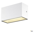 Sitra cube, applique extérieure, m, up/down, blanc, led, 14w, 3000k/4000k, ip44, cct switch