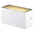 Sitra cube, applique extérieure, m, up/down, blanc, led, 14w, 3000k/4000k, ip44, cct switch