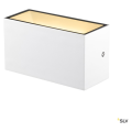 Sitra cube, applique extérieure, m, up/down, blanc, led, 14w, 3000k/4000k, ip44, cct switch