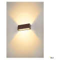 Sitra cube, applique extérieure, l, up/down, rouille, led, 24w, 3000k/4000k, ip44, cct switch