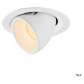 Numinos® gimble m, encastré de plafond intérieur, 55°, blanc, led, 17,5w, 2700k