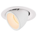 Numinos® gimble m, encastré de plafond intérieur, 55°, blanc, led, 17,5w, 2700k