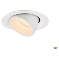 Numinos® gimble m, encastré de plafond intérieur, 55°, blanc, led, 17,5w, 2700k