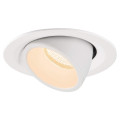 Numinos® gimble m, encastré de plafond intérieur, 55°, blanc, led, 17,5w, 2700k