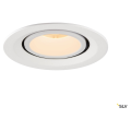 Numinos® gimble m, encastré de plafond intérieur, 55°, blanc, led, 17,5w, 2700k