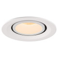 Numinos® gimble m, encastré de plafond intérieur, 55°, blanc, led, 17,5w, 2700k